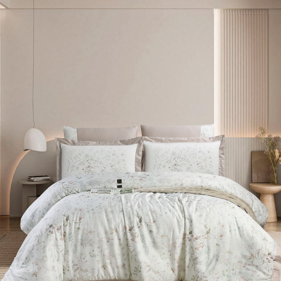 6-Piece Super King Size Comforter Set – 100% Cotton, 300 Thread Count