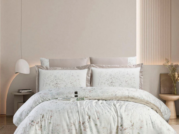 6-Piece Super King Size Comforter Set – 100% Cotton, 300 Thread Count