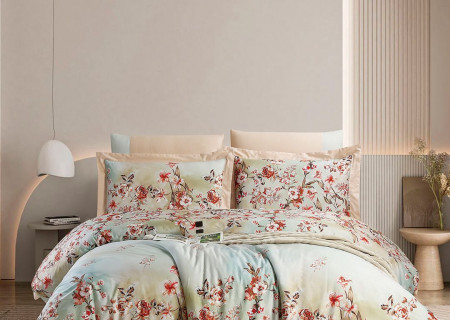 6-Piece Super King Size Comforter Set – 100% Cotton, 300 Thread Count