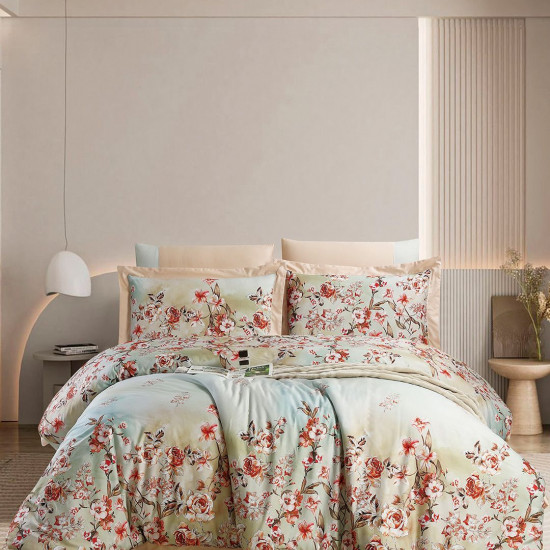 6-Piece Super King Size Comforter Set – 100% Cotton, 300 Thread Count