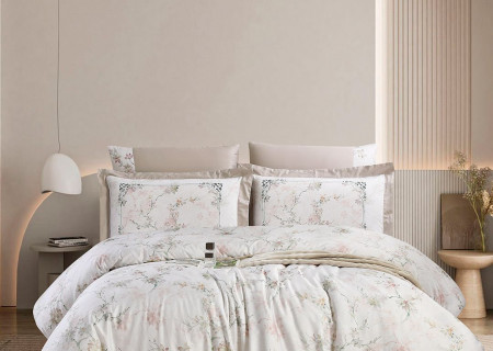 6-Piece Super King Size Comforter Set – 100% Cotton, 300 Thread Count