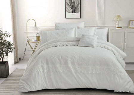 Premium 7-Piece Luxury Wedding Comforter Bedding Set