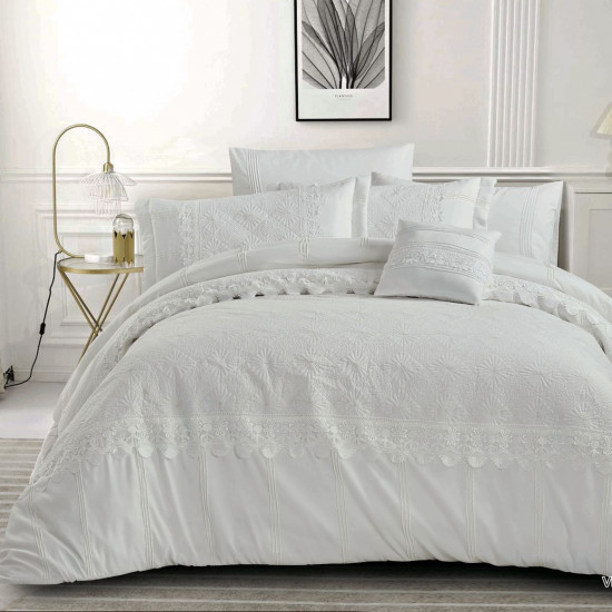 Premium 7-Piece Luxury Wedding Comforter Bedding Set