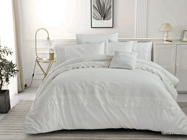 Premium 7-Piece Luxury Wedding Comforter Bedding Set