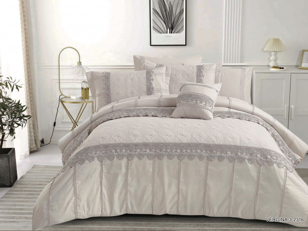 Premium 7-Piece Luxury Wedding Comforter Bedding Set