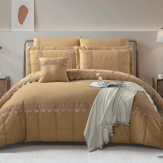 Premium 7-Piece Luxury Wedding Comforter Bedding Set