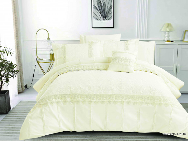 Premium 7-Piece Luxury Wedding Comforter Bedding Set