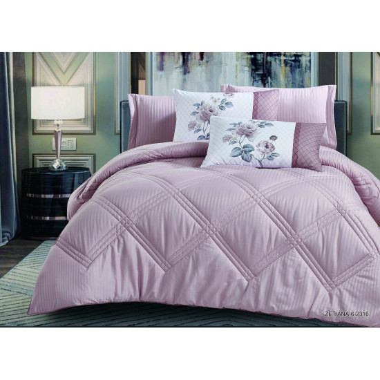 6-Piece Double Super King Size Comforter Set