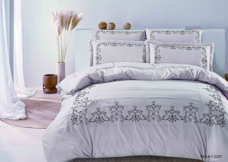 6-Piece Embroidered Double Super King-Size Comforter Set