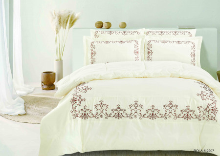 6-Piece Embroidered Double Super King-Size Comforter Set