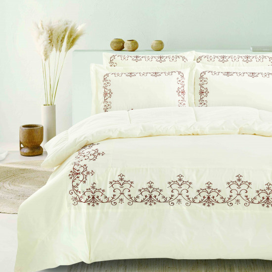 6-Piece Embroidered Double Super King-Size Comforter Set